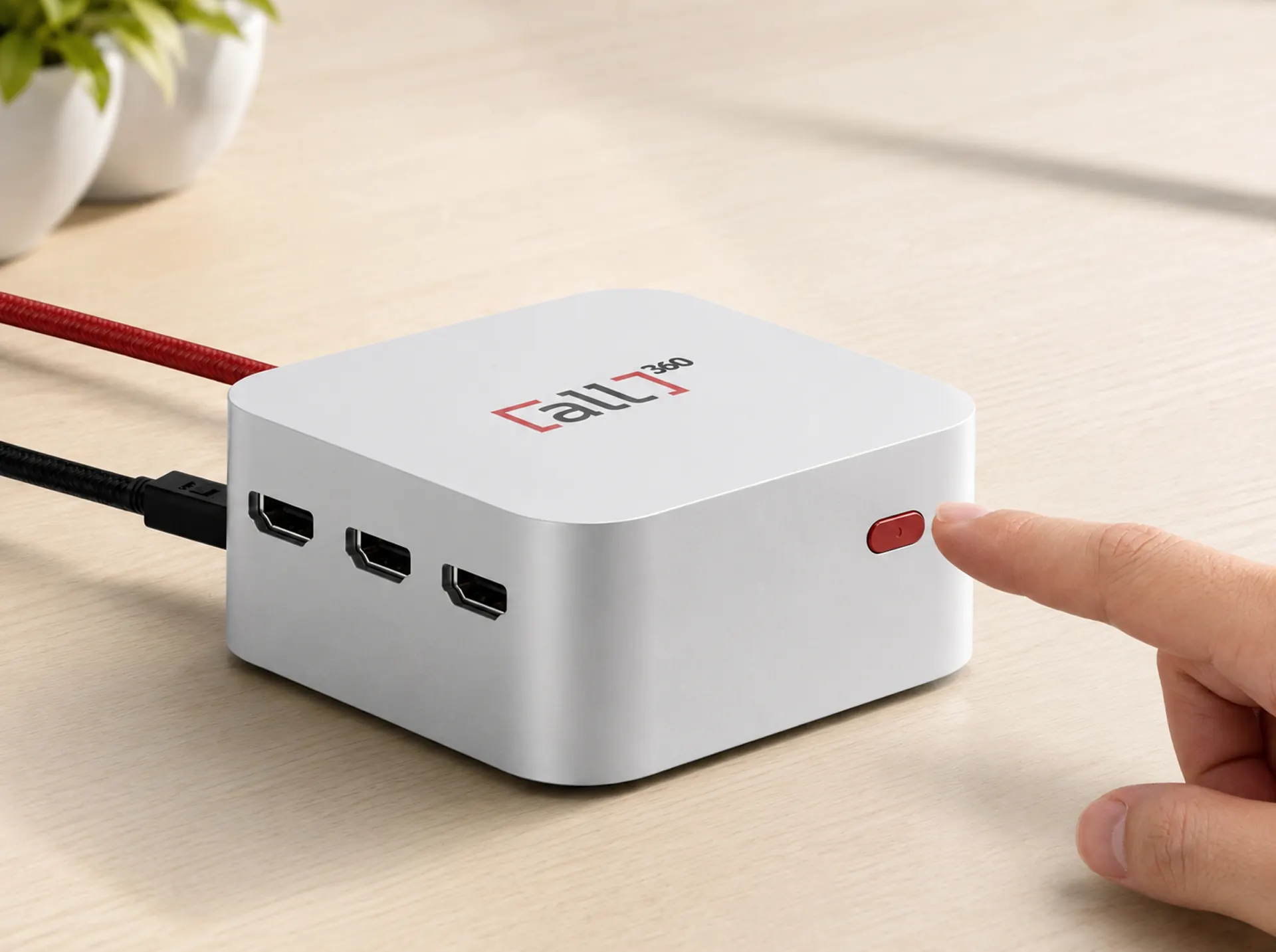 Plug in the power adapter and turn it on.
