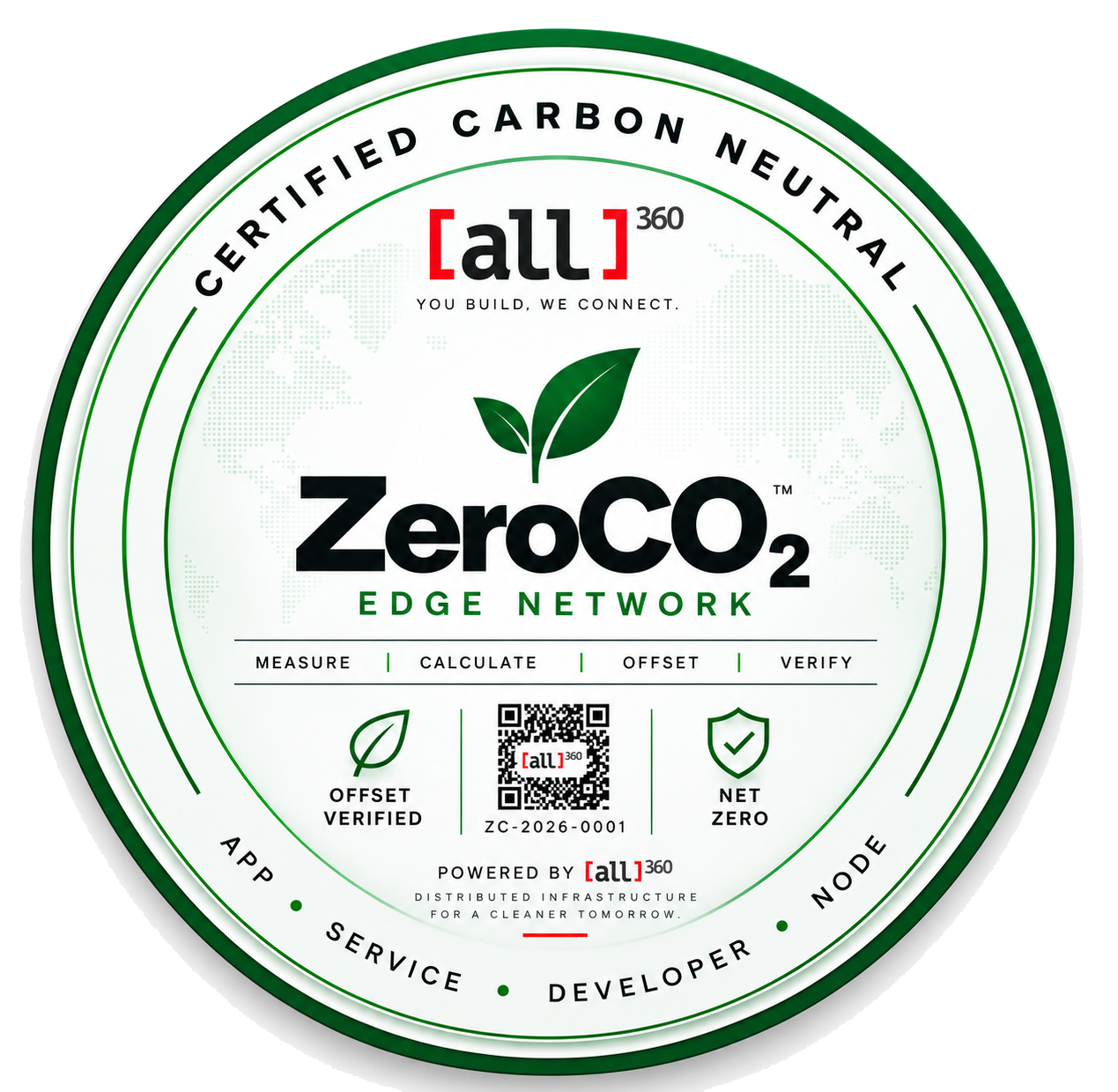 ALLisONE ZeroCO₂ Edge Network mark (design preview)